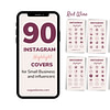 Instagram Red Wine Highlights - Instant Download