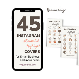 instagram highlight brown beige