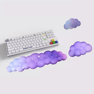 Cloud Desk Matt Keyboard Support Wrist Rest Wristband Silicone Non-slip Hand Support