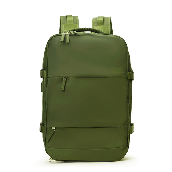 Travel Backpack Lightweight, Multi-function Cabin Bag, Large Capacity Nylon Waterproof Outdoor Dry Wet Separation Fit 14-Inch Laptop with USB Charging Port - Image 6