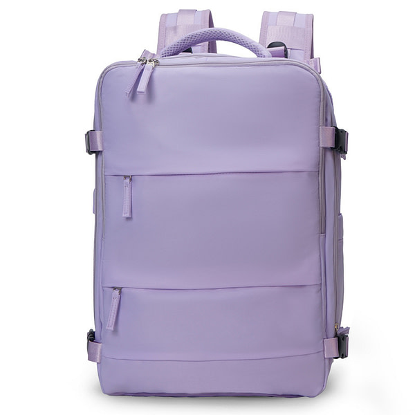 Travel Backpack Lightweight, Multi-function Cabin Bag, Large Capacity Nylon Waterproof Outdoor Dry Wet Separation Fit 14-Inch Laptop with USB Charging Port - Image 5